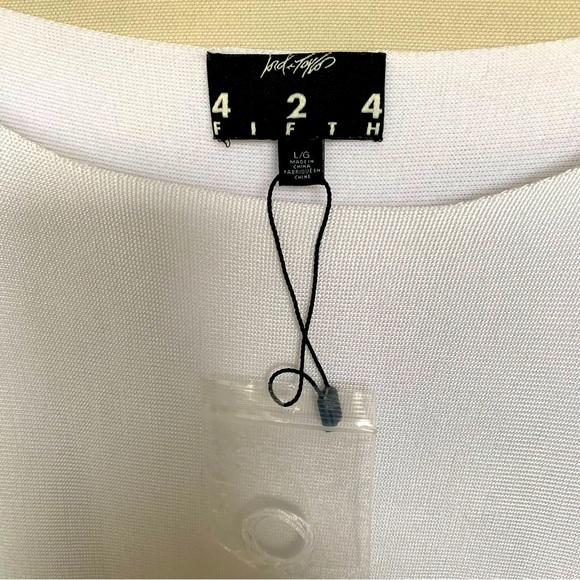 Lord & Taylor White Long Sleeve Top - Picture 3 of 6